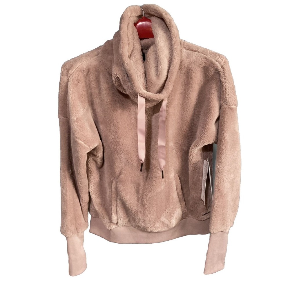 Mondetta Women's Long Sleeve Pullover Cozy Fleece Jacket Kangaroo Pocket Size S